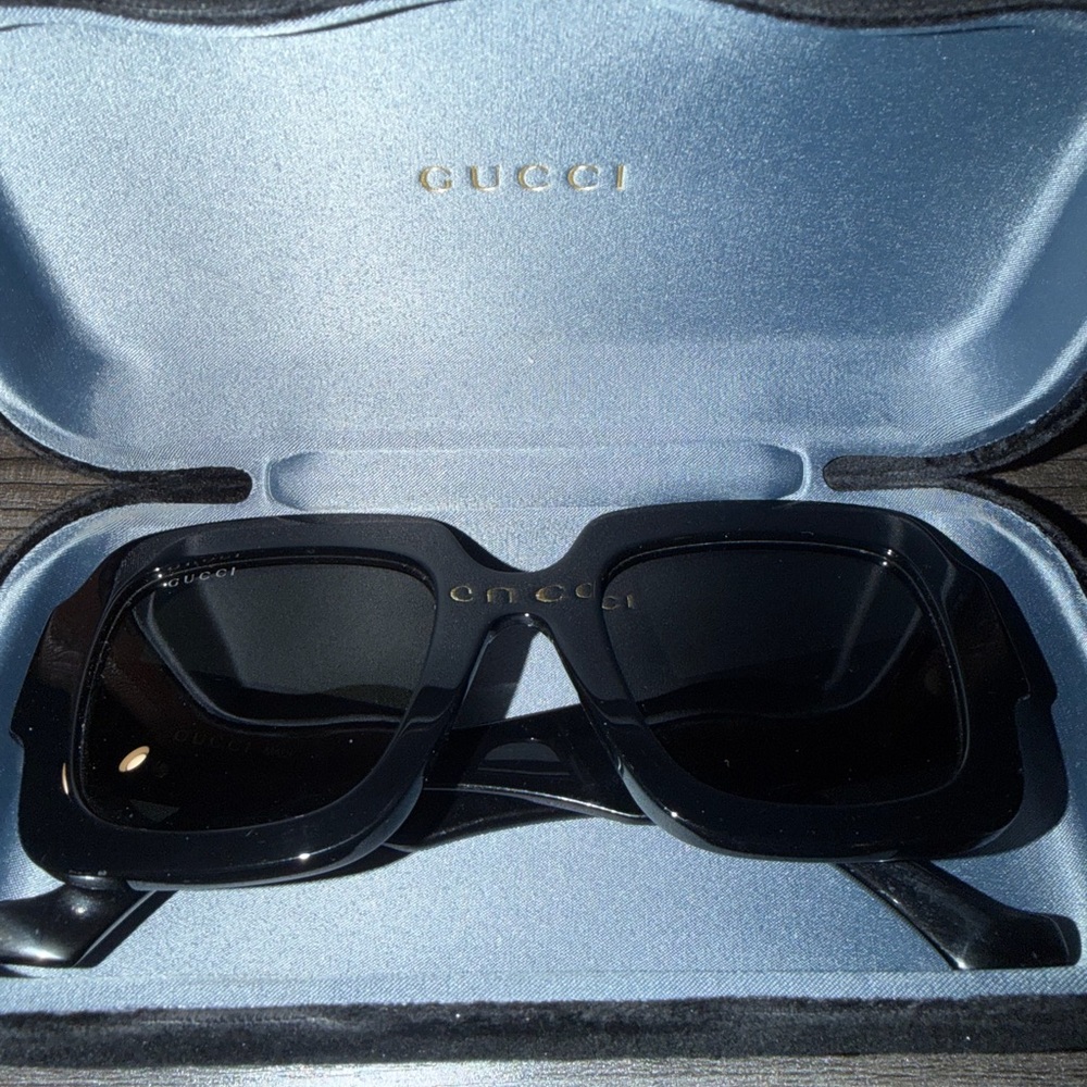 Gucci Black Square Sunglasses
